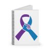 Suicide Prevention Support Ribbon Spiral Notebook - Ruled Line - Image 2