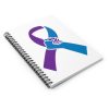 Suicide Prevention Support Ribbon Spiral Notebook - Ruled Line - Image 3