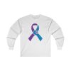 Jeeps Against Suicide Helping Hands Ribbon on the FRONT Ultra Cotton Long Sleeve Tee - Image 2
