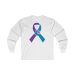 Jeeps Against Suicide Helping Hands Ribbon on the BACK Ultra Cotton Long Sleeve Tee