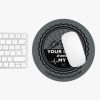 Round Your Life Is Worth My Time Mouse Pad - Image 2