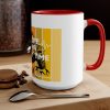 New Design Vertical Stripe Red Accent Mug - Image 8