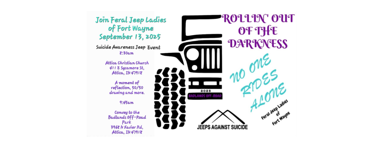 Feral Jeep Ladies of Fort Wayne: Rollin’ Out of the Darkness